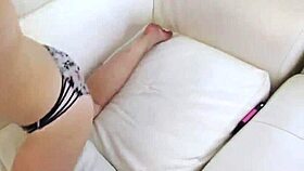 Shy petite teen tastes cum in hardcore taboo play with older guy