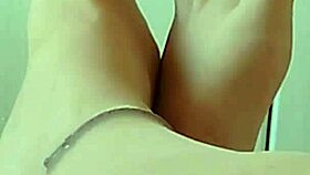 Chubby German's Pantyhose Feet Close-Up Fetish Tease