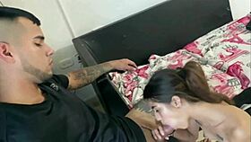 exotic latina prostitute craves submissive cock deepthroating and licking in lingerie