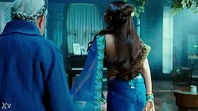 Rani mukharji's sexy indian crossdressing reveals saree panty and visible ass curves