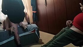 two studs rip clothes and pound my wet pussy cowgirl style creampie