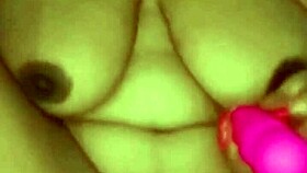 Vibrator buzzes deep during steamy shower solo play