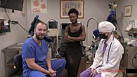 Neighbor's First Gyno Exam Stretches Rina Arem