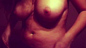 Asian Wife Grinds Natural Tits and Ass on Cock at 35