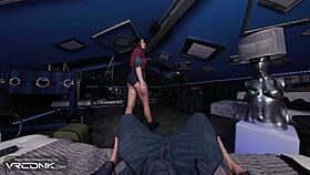 VR COSPLAY HORNY BABE ELLIE SUCKS HUGE COCK THEN RIDES IT DOGGYSTYLE IN PARODY HD