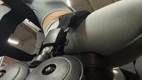 Jucielussie Takes Extreme Double Anal Penetration In Gym