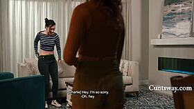 competitive australian neighbor unleashes secret lesbian passion with sinn sage and charlie forde