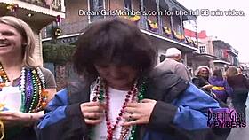 Fat Tuesday Freaks Flash Massive Milf Tits at Mardi Gras Party