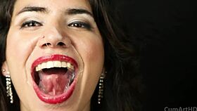 passionate cum swallows overflow with intense fetish desire