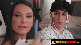 oh no, katrina colt accidentally gangbanged by five guys in rough anal dp orgy