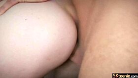 Choking Brunette Teen Sansa Snow Begs for Rough Doggystyle Pounding