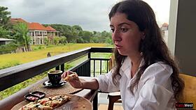 imagine munching pizza with hot cum dripping down my face right in a public cafe!