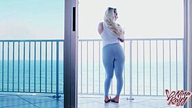 Jonathan Jordan massages Nina Kayy's big curves