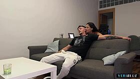 movie invite leads to intense rough sex session