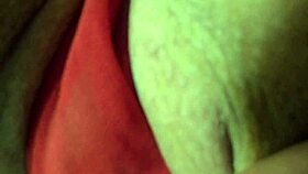 She gets horny letting him play with her big latina ass while on phone