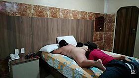 Invited to motel for couple's best black kiss orgasm