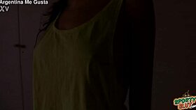 😍 hot skinny teen spreads yoga ass in thong panties