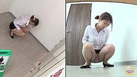 Hey, did you see that Japanese girl accidentally wetting in the bathroom?