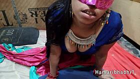 Indian babe in saree spreads for hot licking and clothed pussy pounding in hindi!
