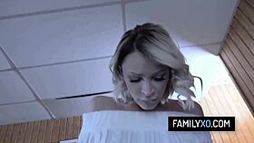 hot blonde emma hix rides on big cock