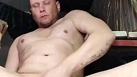 Close-Up Dildo Anal Riding in Sauna