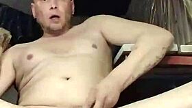 Close-Up Dildo Anal Riding in Sauna