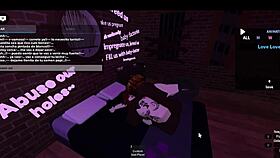 amante enjoys intense bbc session with roblox