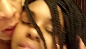 Ebony fucked rough and nasty in hotel room