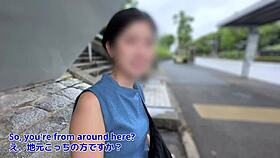 【local bus stop pickup】this beauty cums non-stop from creampie pounding