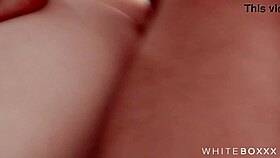 Couple shares passionate sex ending with thick cum on her pussy