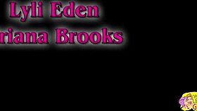 short hair goddess lyli eden and big titty briana brooks enjoy lesbian licking and fingering