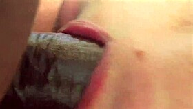 Wife's Sloppy Suck Makes Black Cock Explode Fast