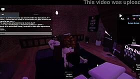 amante enjoys intense bbc session with roblox