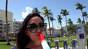 kissa sins enjoys miami beach holiday with hot anal creampie