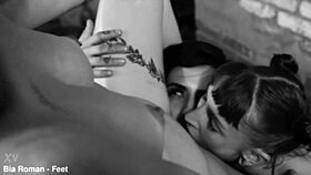 three hot babes dive into kinky foot fetish threesome play