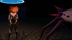 Monster girl island halloween special with elf and neko