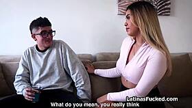 curvy latina teen uses her big ass to seduce ex boyfriend for hardcore pussy licking