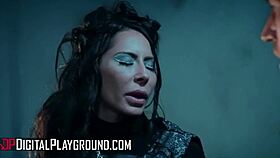 Madison Ivy and Danny D ignite prison passion with intense doggystyle and cum-swapping frenzy behind bars