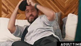 Lexi luna rides hard for her orgasm with husband nearby