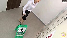 Hey, did you see that Japanese girl accidentally wetting in the bathroom?