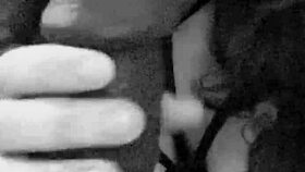She grabs the huge BBC dildo for sloppy deepthroat practice up close.