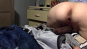 stepsis grinds her pink pussy on stepbro's monster cock begging for that deep creampie finish in pov