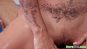 Hey check out this steamy Nuru massage with Andi Avalon and Scotty P! 💦👐