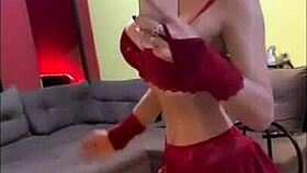 bbw brazilian milf dancing nude and wild