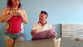 naked waitress restaurant guest eats from the waitresss navel c2teaser