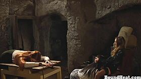 Oh, watch slave kneel fingering mistress pussy wildly!