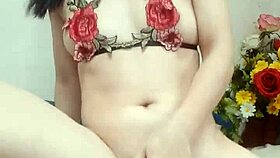 Holy Fuck! Sexy Petite Asian's Tiny Pussy Rides Huge Cock on Bed!