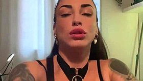 tattooed brunette dances sexy to dildo orgasm 💃🔥