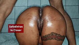 brazilian slut bent over for intense anal assfucking