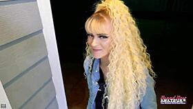 Skinny blonde cutie sassy sucks cock before her pussy gets pounded